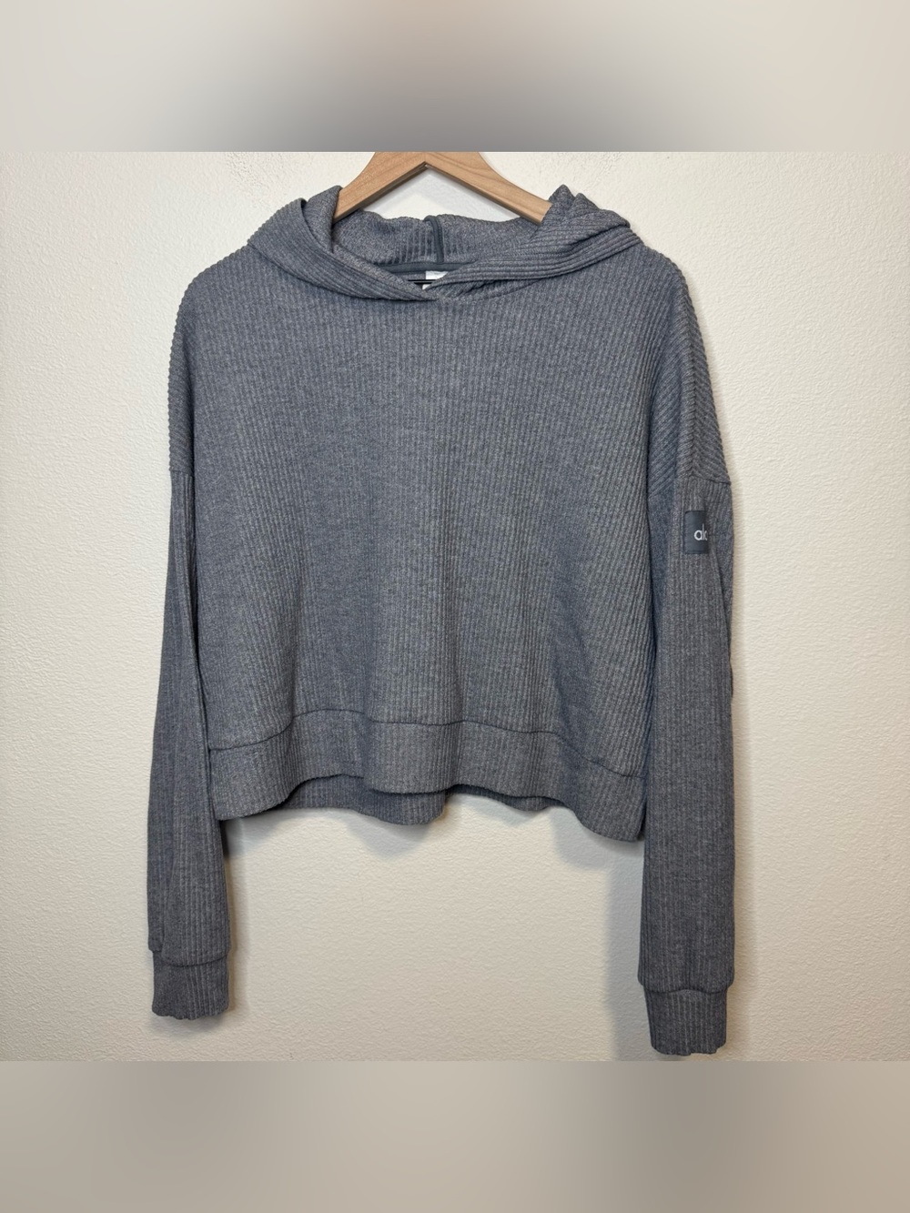 Alo Ribbed Hoodie - L